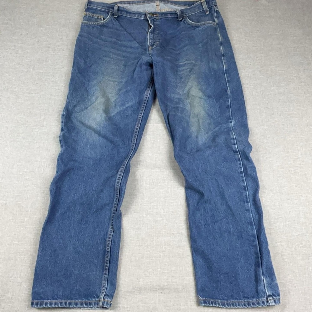 Steelguard Essentials FR Jeans Mens 40x34 Blue Wash Relaxed Straight Denim Pants